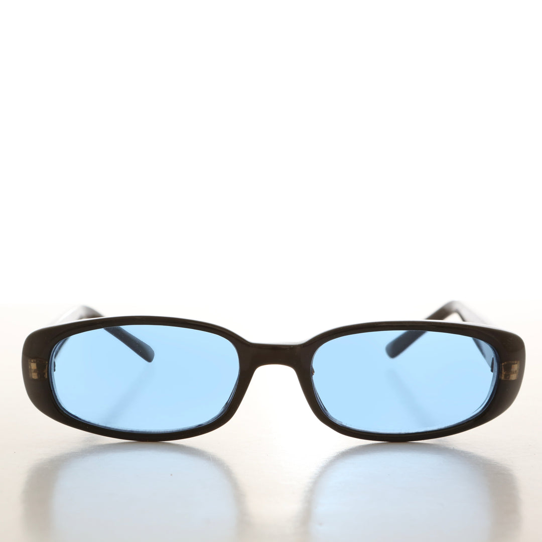 90s Mod Rectangular Sunglass Color Lens - Landis