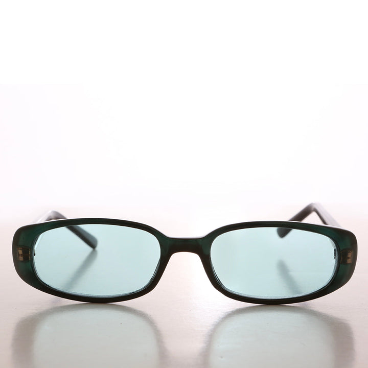90s Mod Rectangular Sunglass Color Lens - Landis
