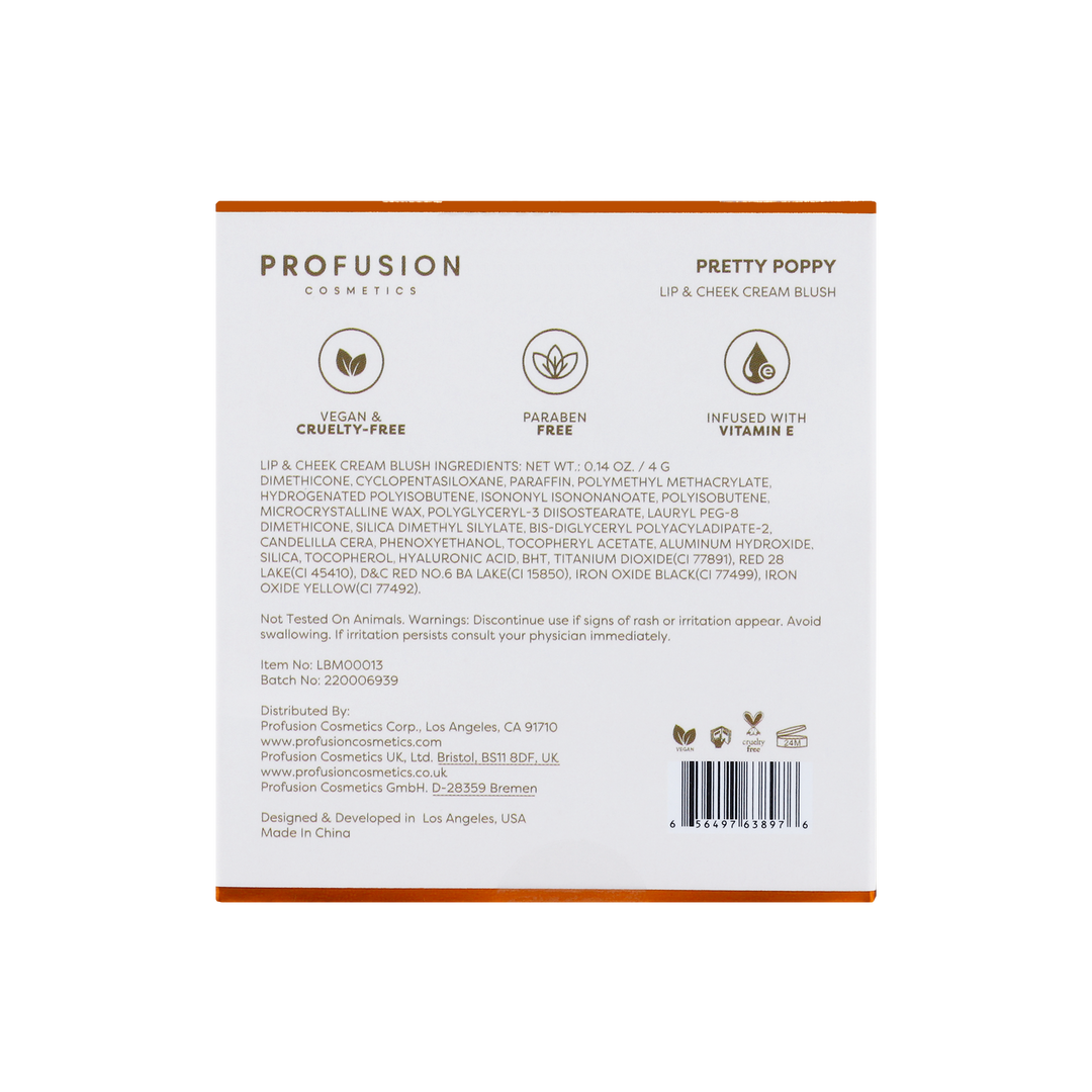 Petal Perfect | Pretty Poppy Lip & Cheek Cream Blush