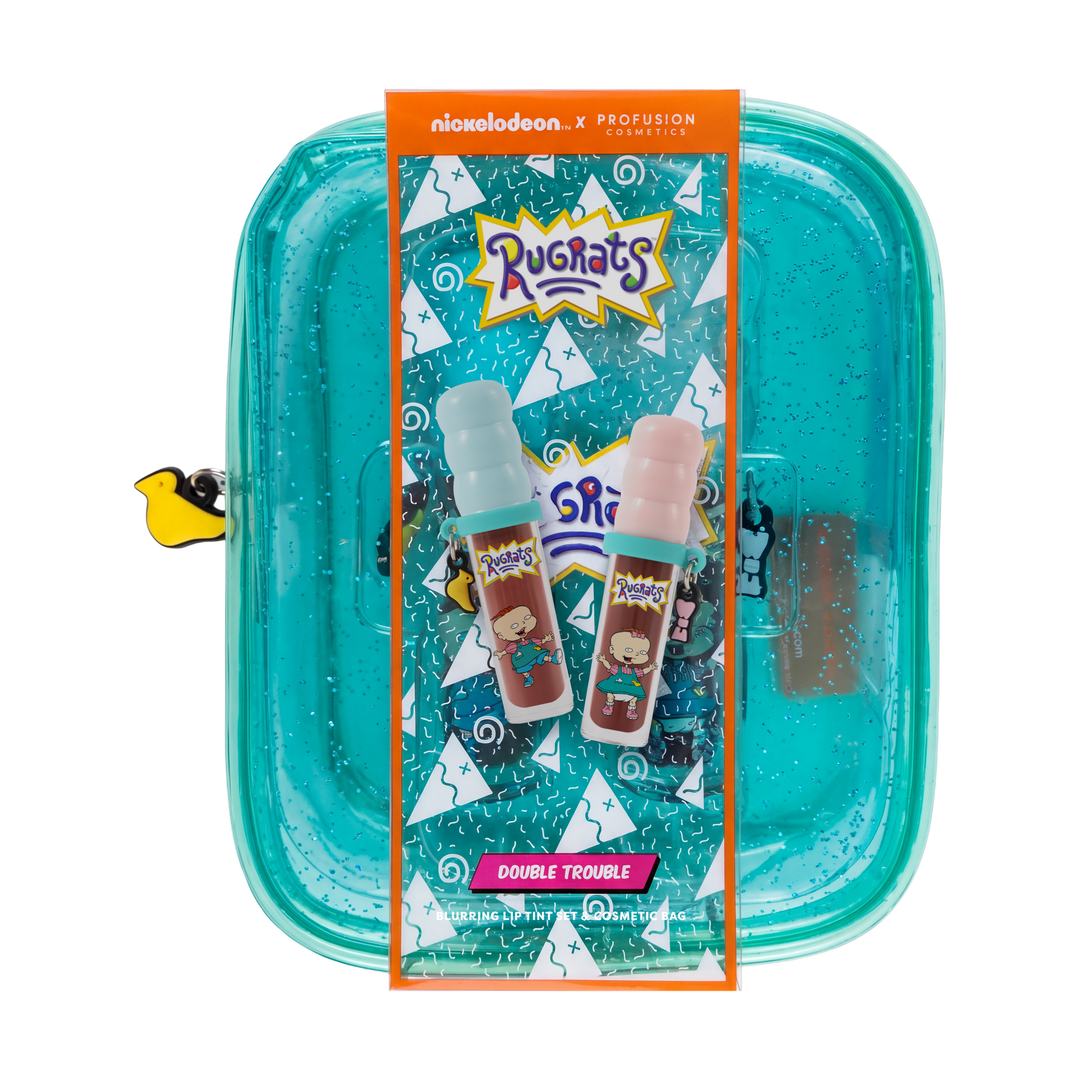 Rugrats | Double Trouble - 2 PC Blurring Lip Tint with Cosmetic Bag