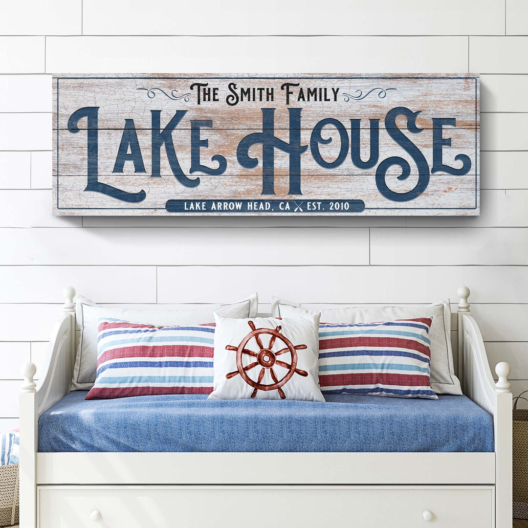 Personalized Lake House Sign III
