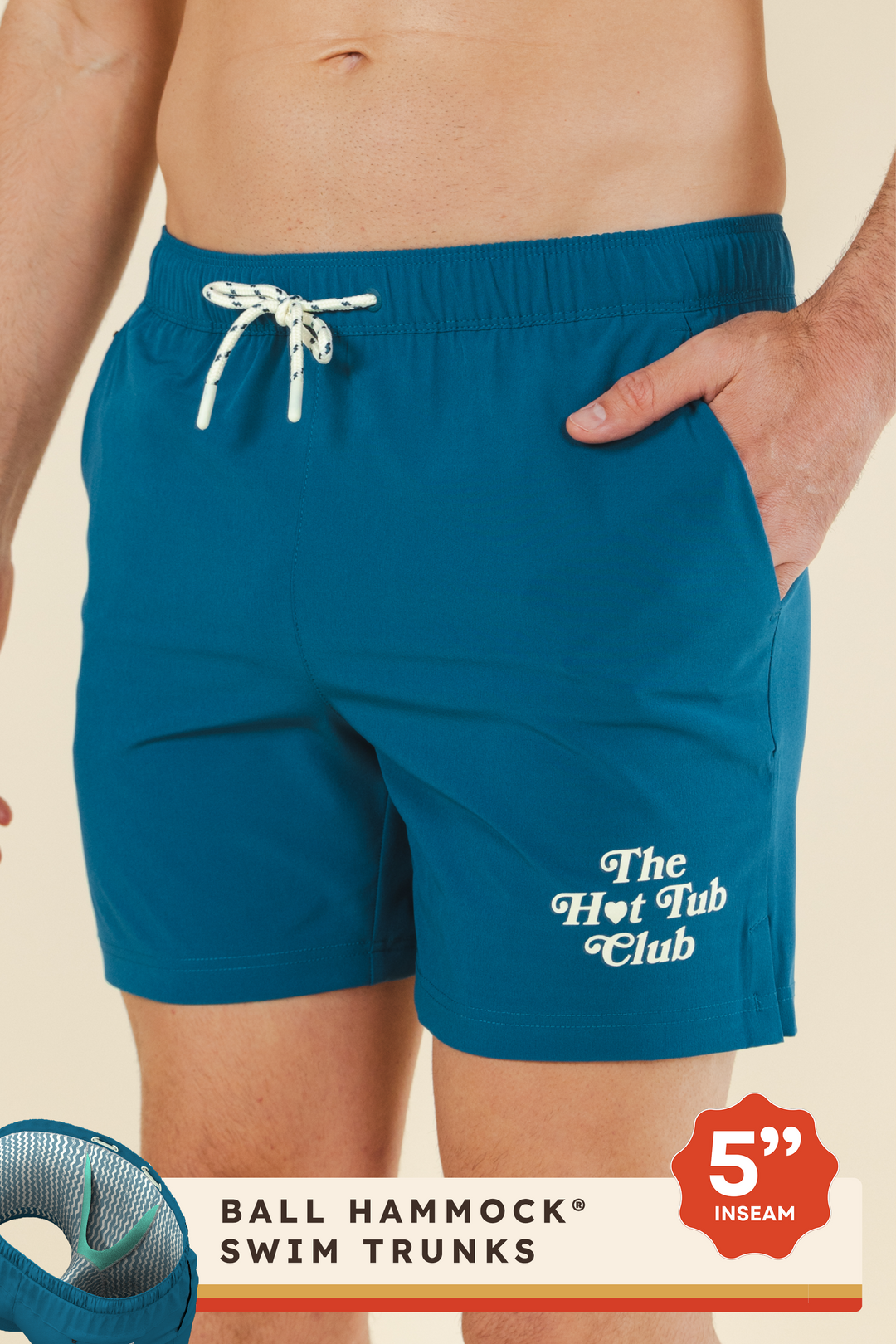 The Lake House | Retro Aztec Ball Hammock® Pouch 5" Swim Trunks