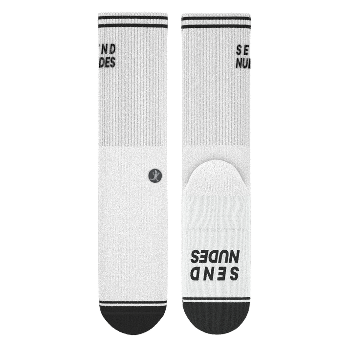 The Late Night Text | Send Nudes Heel Hammock™ Crew Socks