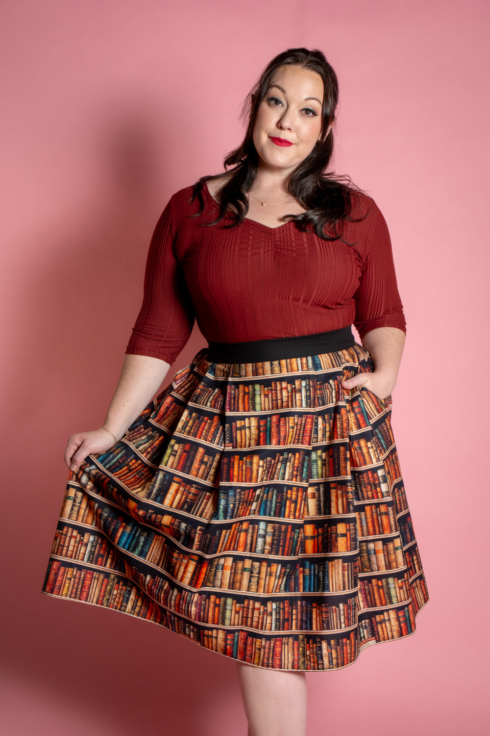 Cindy Pleated Skirt - Library