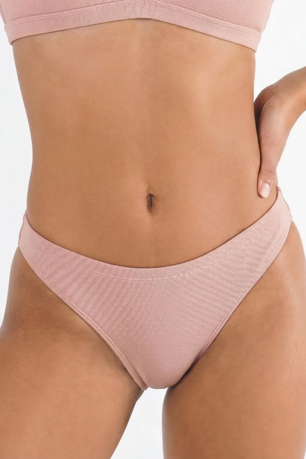The Bell Pep | Red Chambray Modal Bikini Underwear