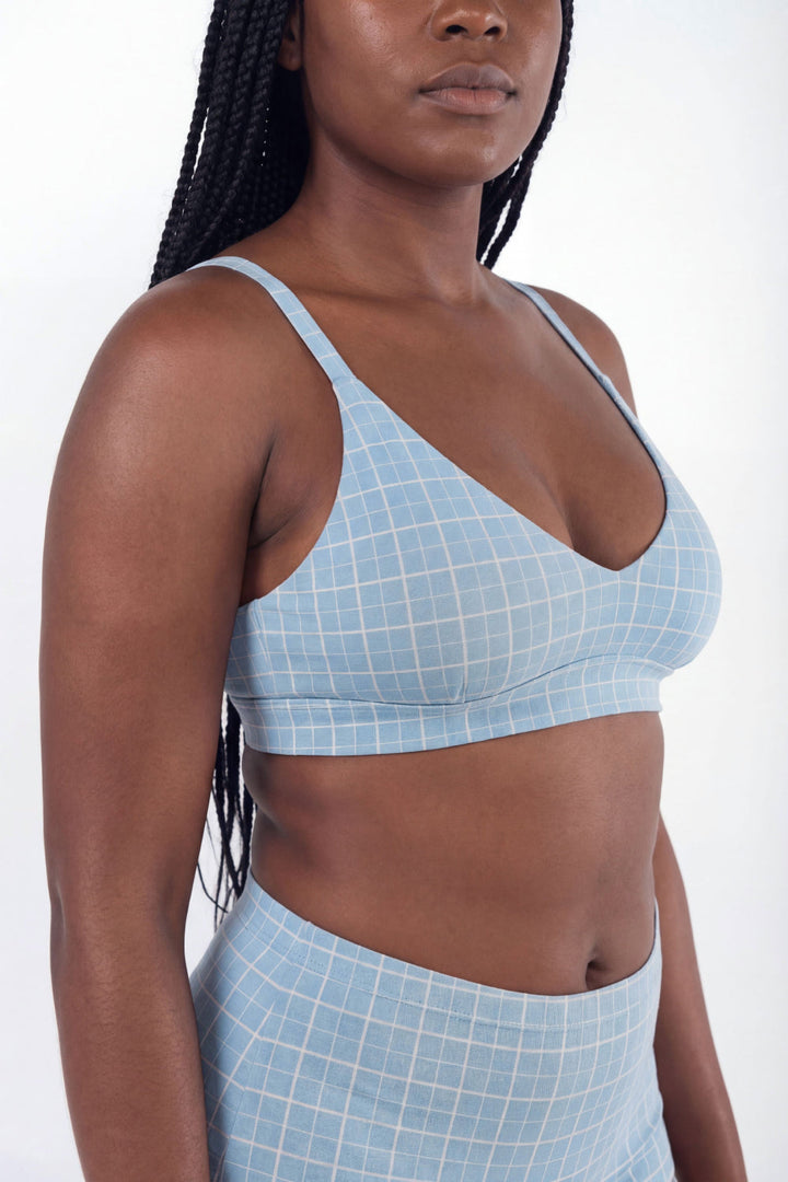 The Spick & Span | Window Pane Plaid Boob Hammock™ Busty Bralette
