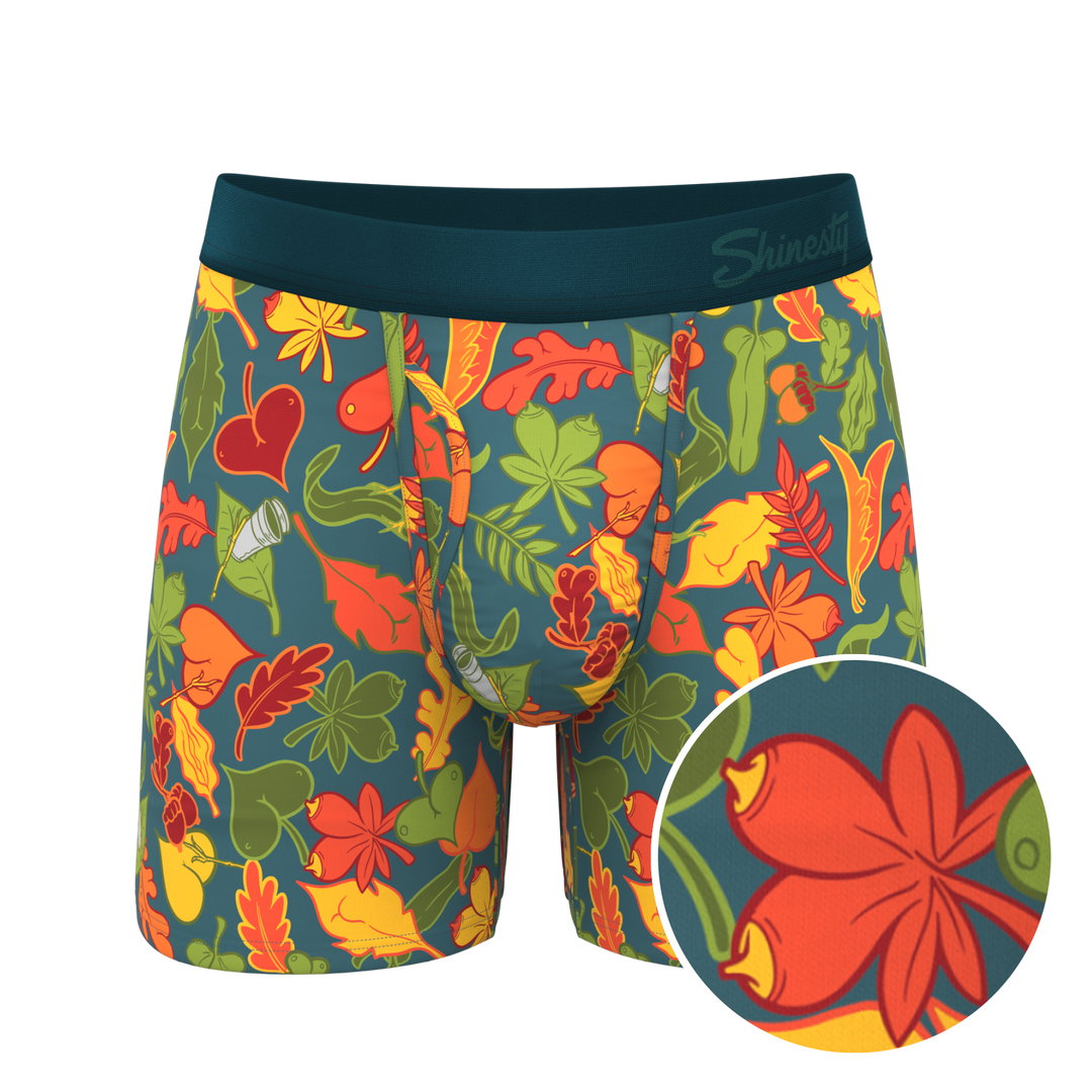 The Leaf Peeps | Naughty Leaves Ball Hammock® Pouch Underwear With Fly