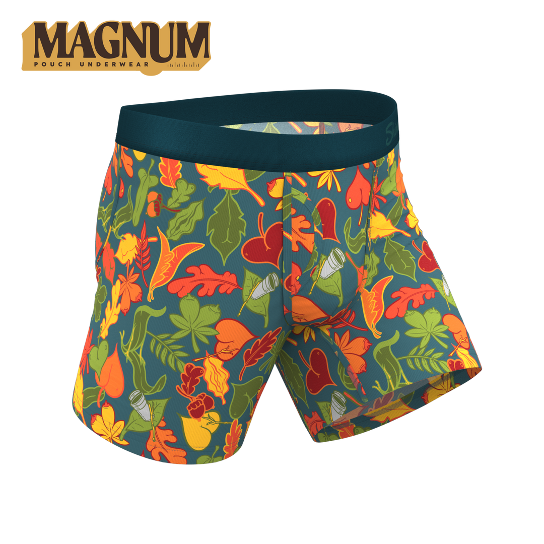 The Leaf Peeps | Naughty Leaves Ball Hammock® Magnum Big Pouch Underwear