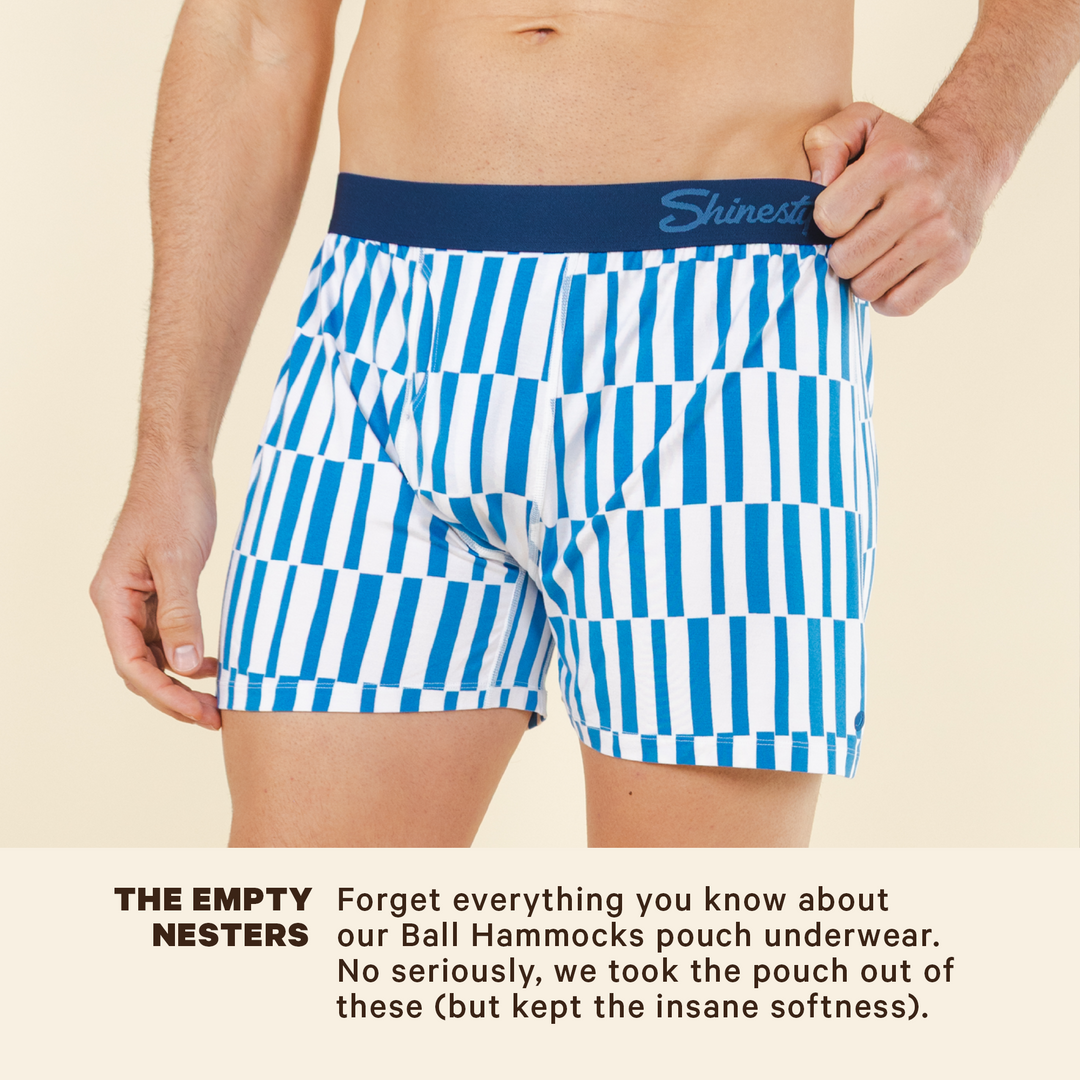 The Hamptons | Blue Mosaic Stripe Boxers