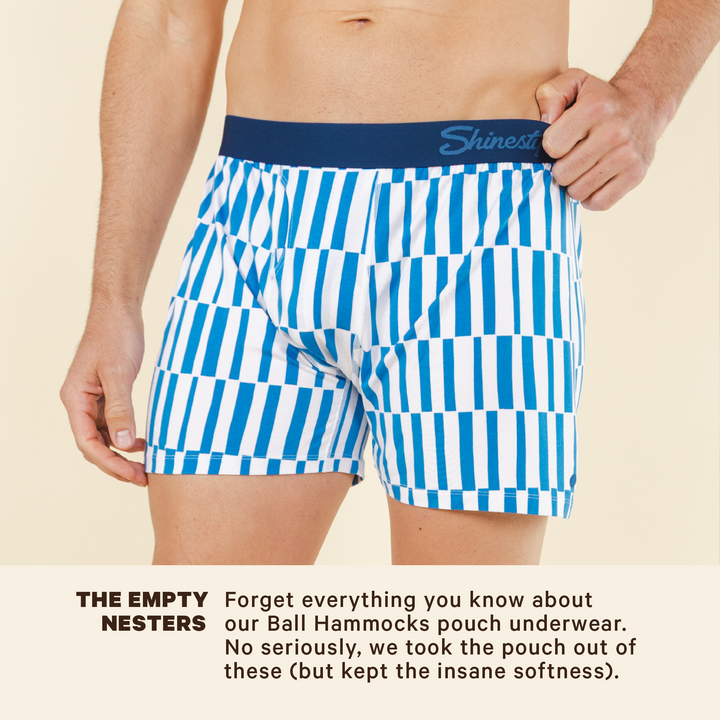 The Hamptons | Blue Mosaic Stripe Boxers