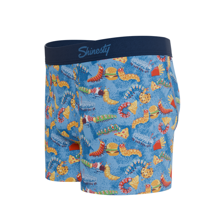 The Little Nibbles | Junk Food Caterpillars Boy's Boxer Briefs