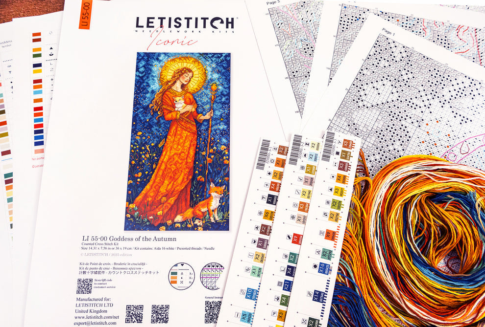 Goddess of the Autumn Counted Cross Stitch Kit by Letistitch Ll 55-00
