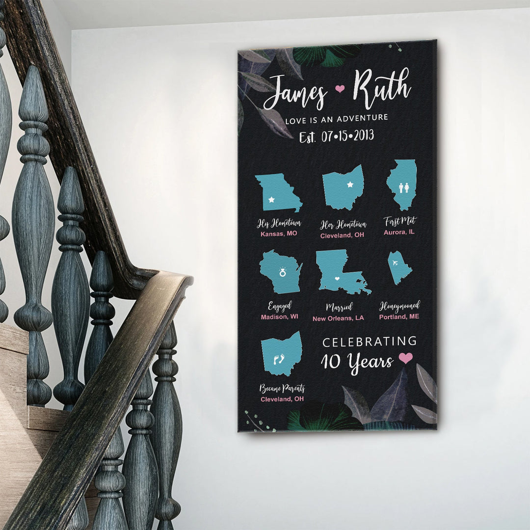 Love Is An Adventure Sign