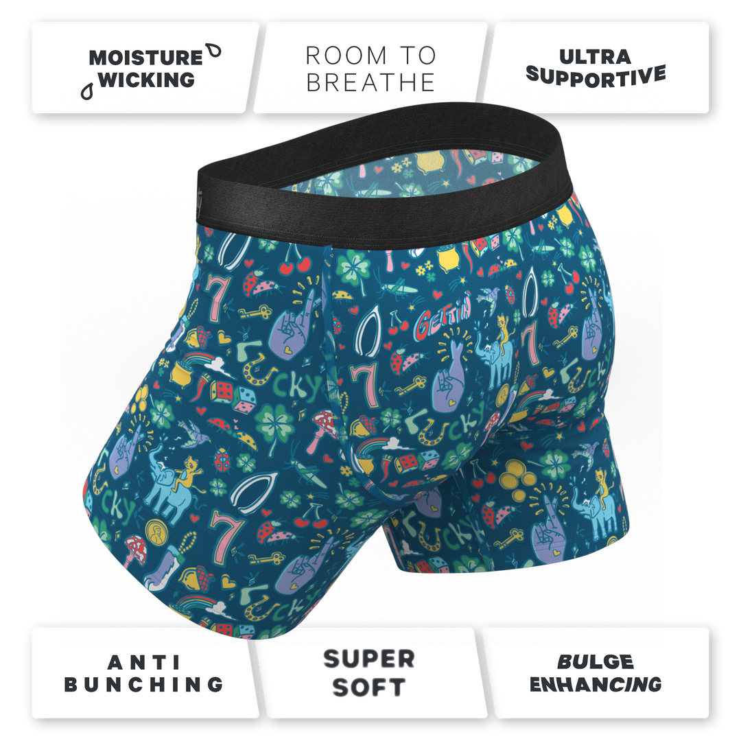 The Lucky Duck | Lucky Symbols Ball Hammock® Pouch Underwear With Fly