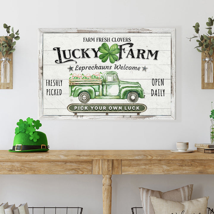Lucky Farm St. Patrick's Day Sign