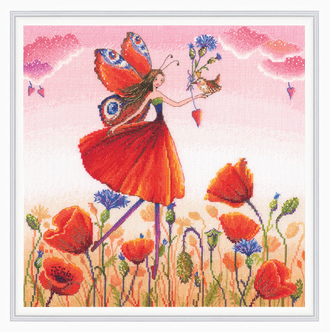 Poppy color M1002 Counted Cross Stitch Kit