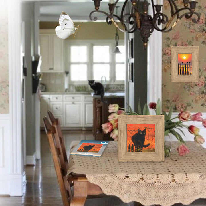 Sunset cat M1024 Counted Cross Stitch Kit