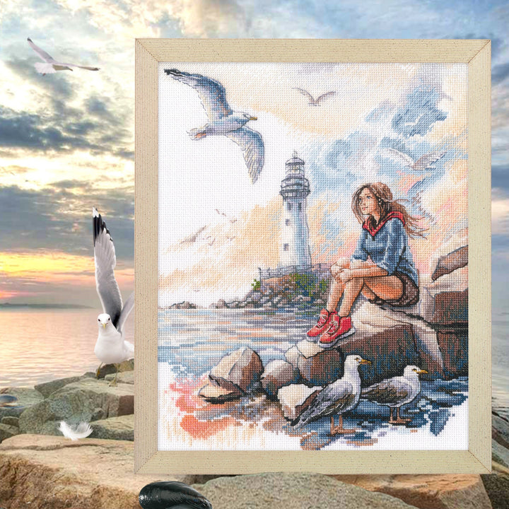 The sea of my dreams M1048 Counted Cross Stitch Kit