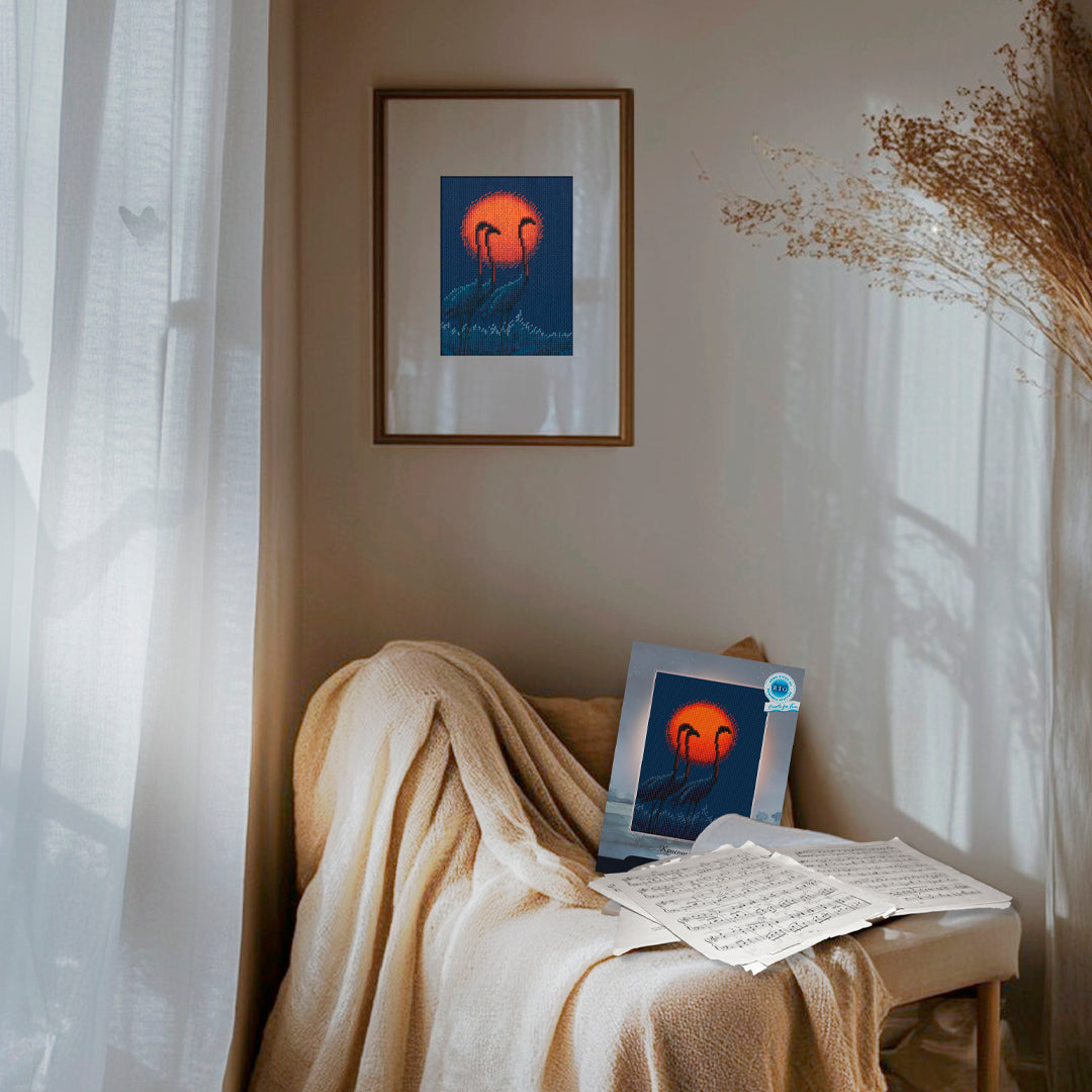 Red sun M1055 Counted Cross Stitch Kit