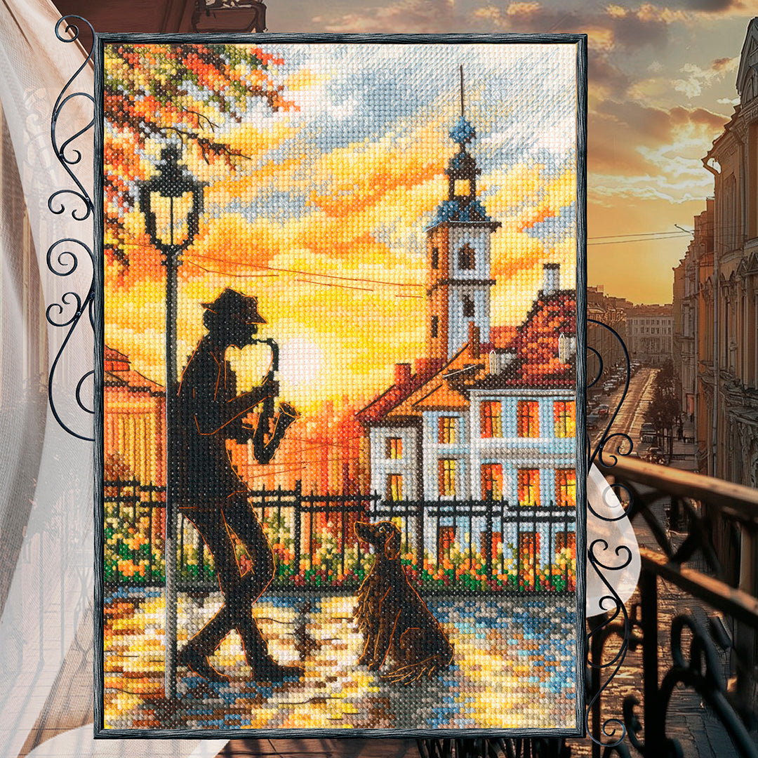 Morning jazz M1059 Counted Cross Stitch Kit