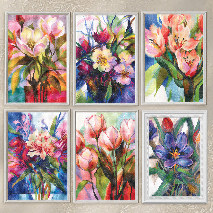 Palette of Emotions Counted Cross Stitch Kit by RTO M1088