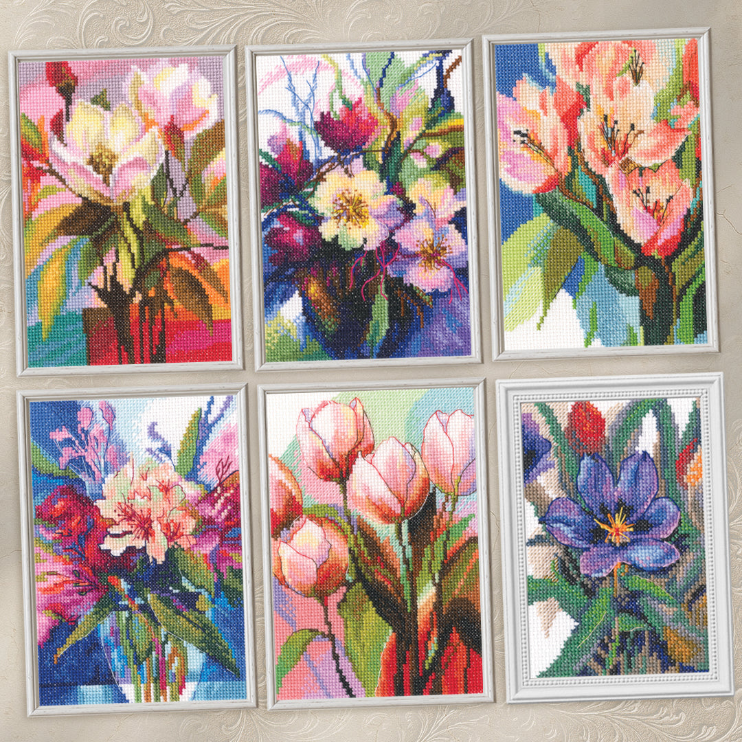 Palette of Emotions Counted Cross Stitch Kit by RTO M1088