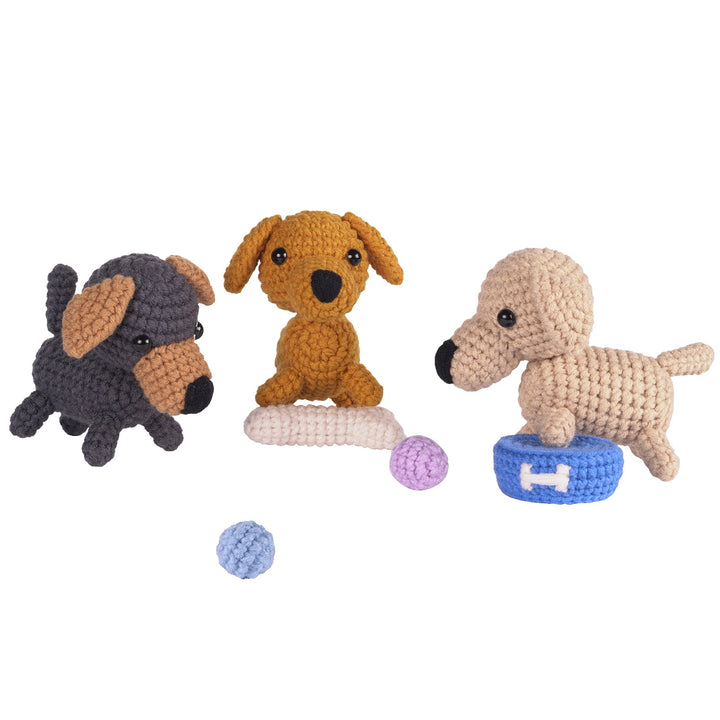 Golden Retriever Amigurumi DIY Crochet Kit Wizardi F07N8-M151