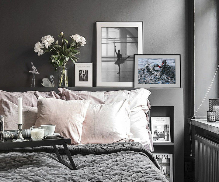 Two black swans M557 Counted Cross Stitch Kit