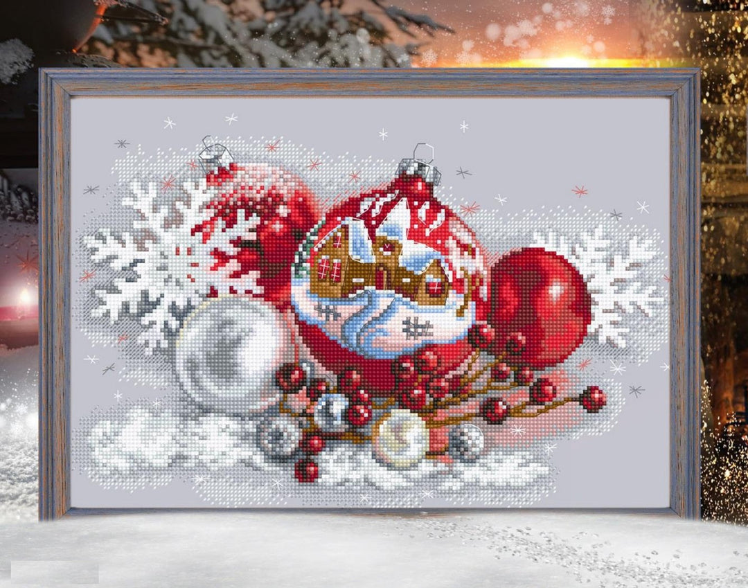 Christmas balls M921 Counted Cross Stitch Kit