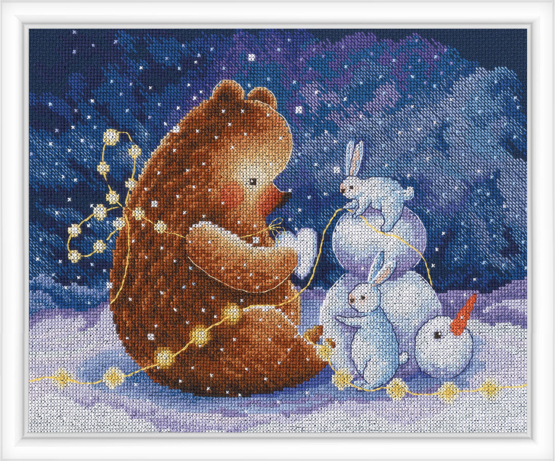 Snow heart M948 Counted Cross Stitch Kit