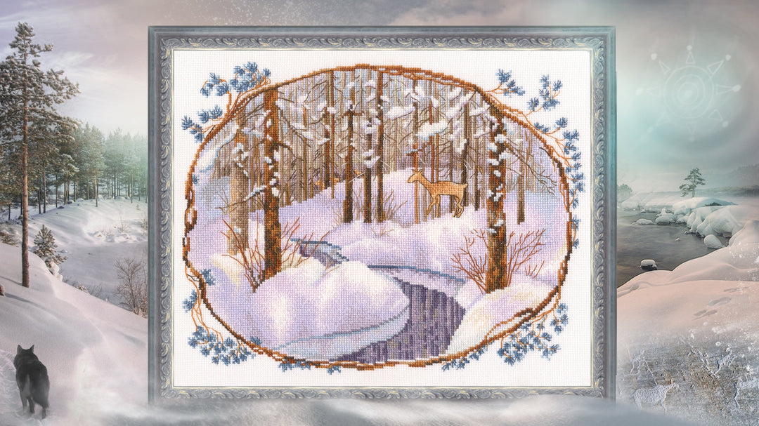 Roe deer M991 Counted Cross Stitch Kit