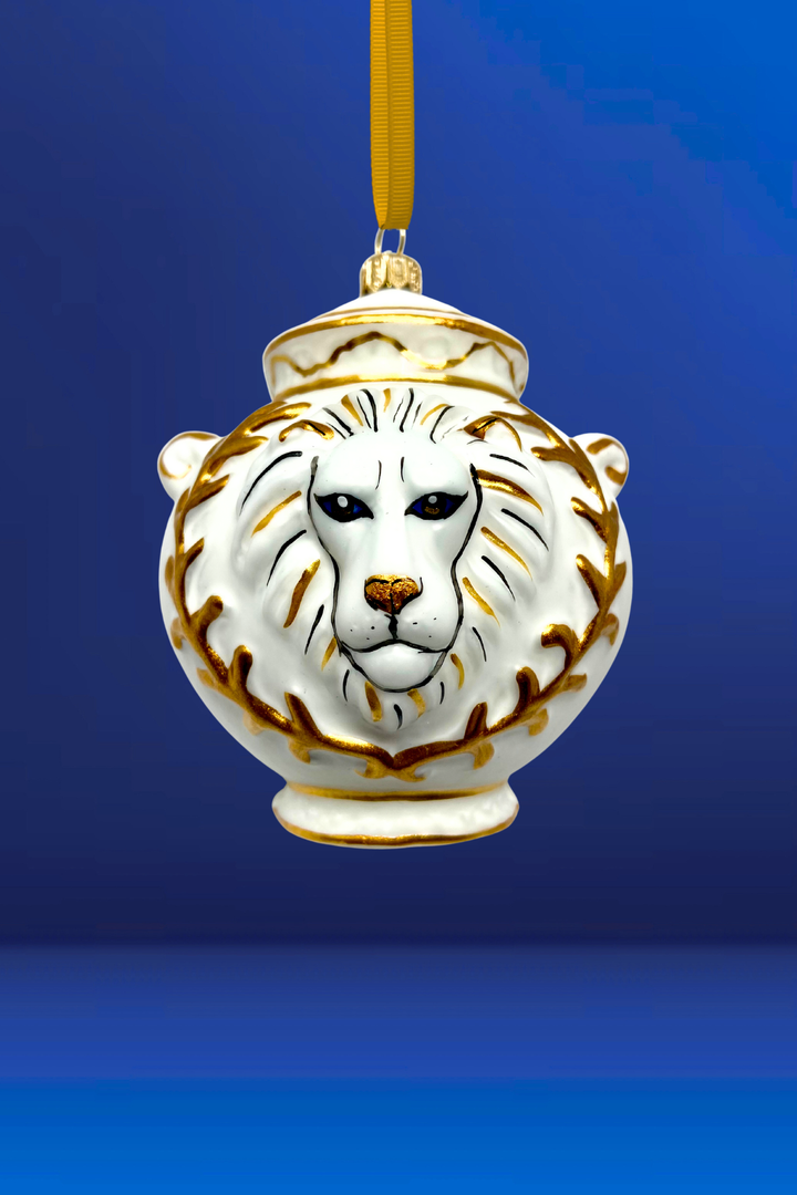 Majestic Lion Canister Jar Ornament
