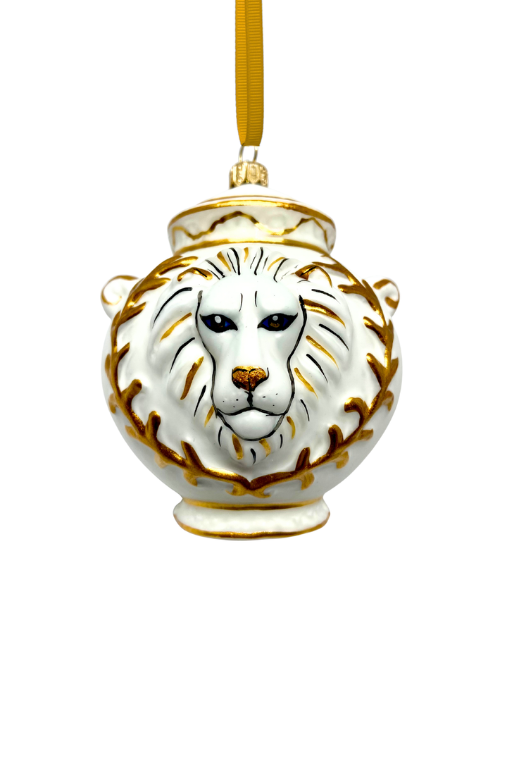 Majestic Lion Canister Jar Ornament