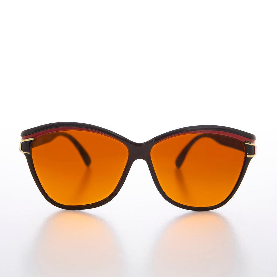 Chunky Black Frame Women's Deadstock Sunglass - Margot