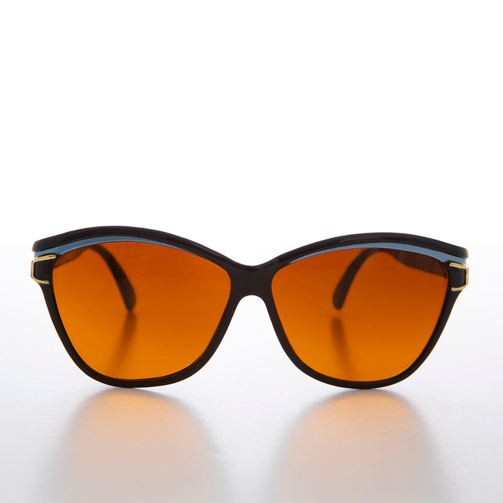 Chunky Black Frame Women's Deadstock Sunglass - Margot