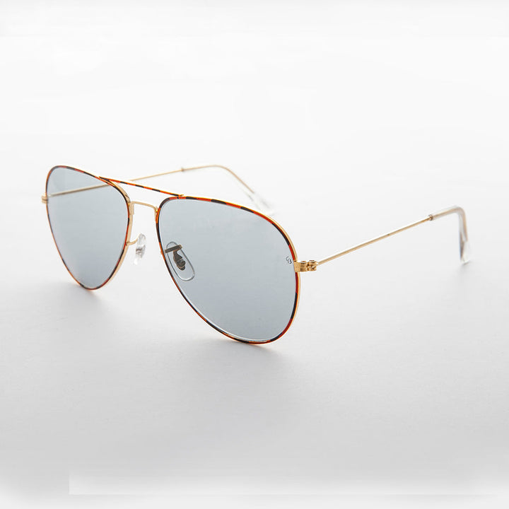 Vintage Aviator Sunglass Glass Photochromic Lens - Merlin 2