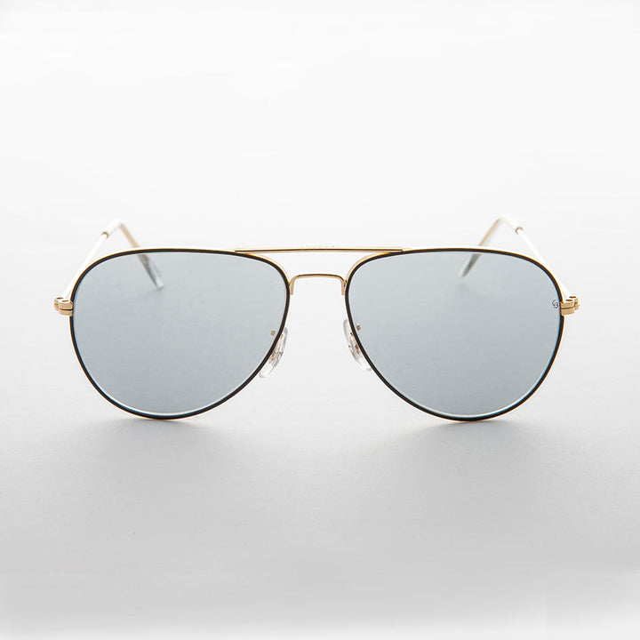 Vintage Aviator Sunglass Glass Photochromic Lens - Merlin 2