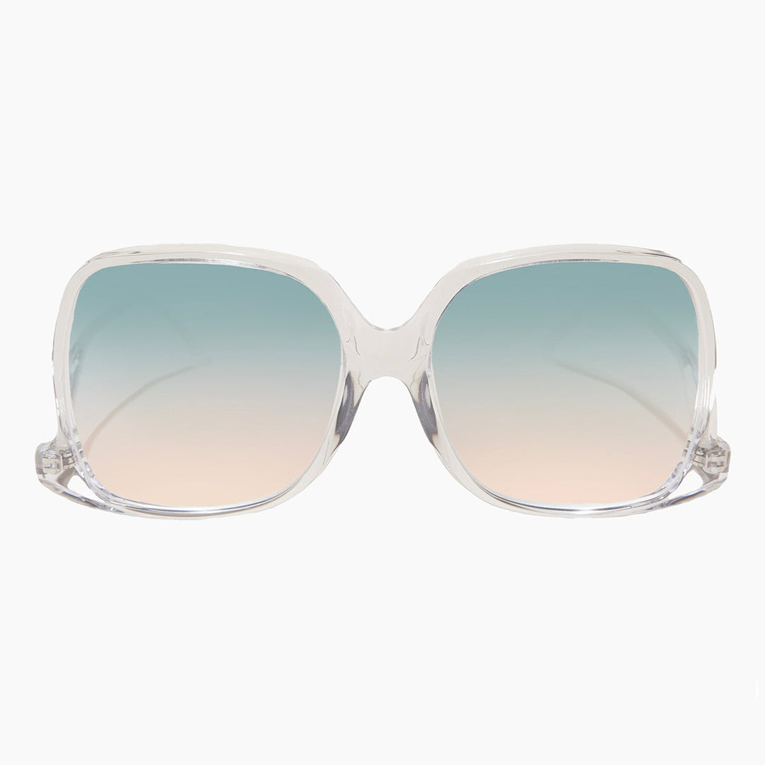 Mia Sunglass - Green / Coral