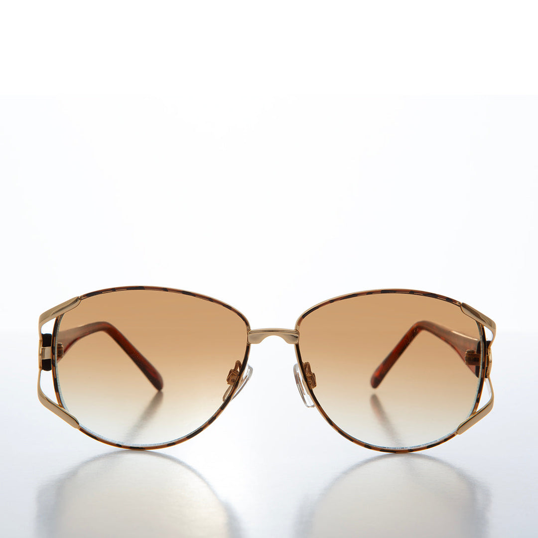 Large Women's Boho Vintage Sunglasses - Milena