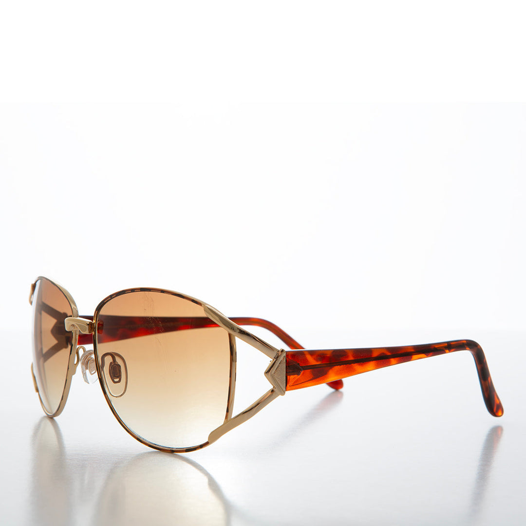 Large Women's Boho Vintage Sunglasses - Milena