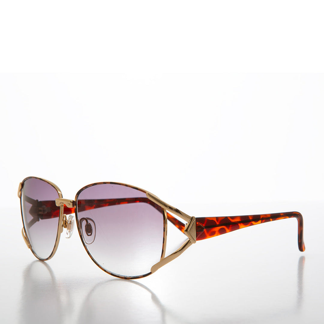 Large Women's Boho Vintage Sunglasses - Milena