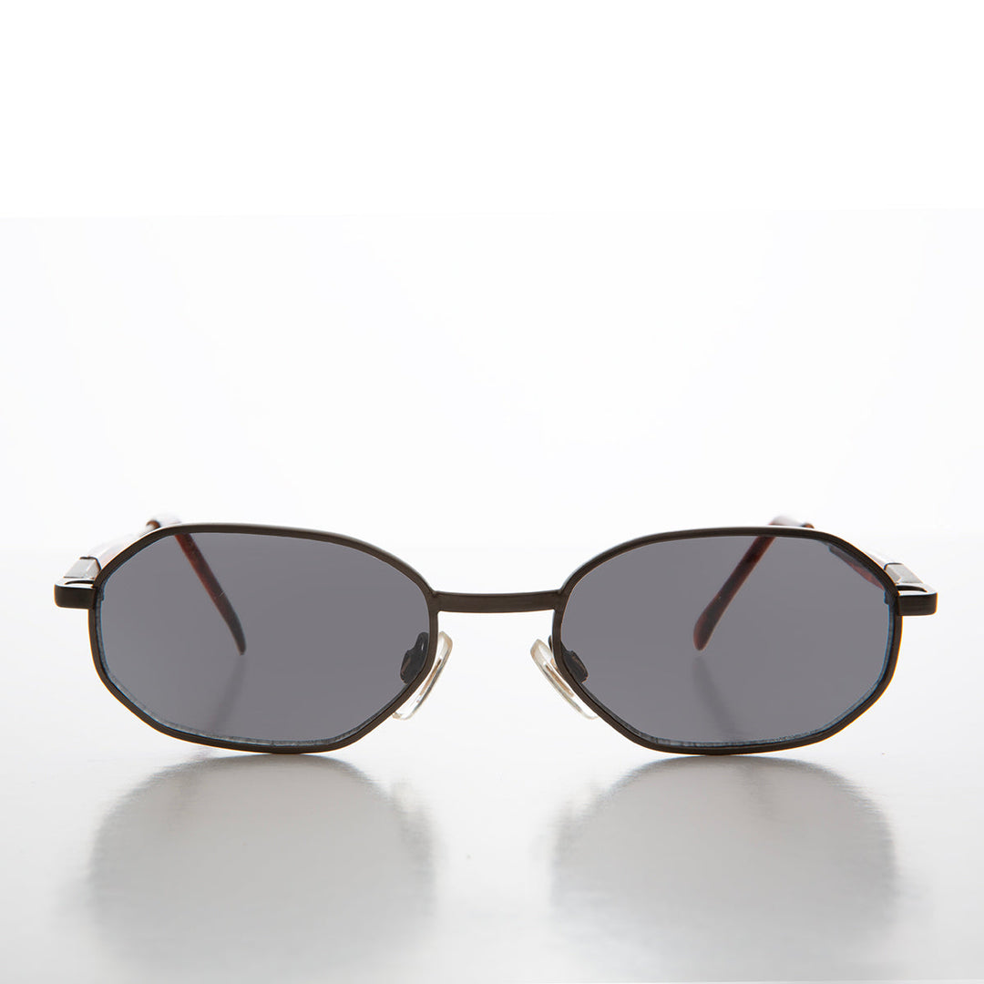 90s Geometric Oval Metal Sunglasses - Molloy