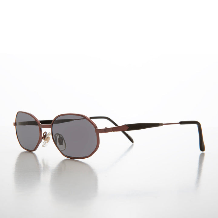 90s Geometric Oval Metal Sunglasses - Molloy