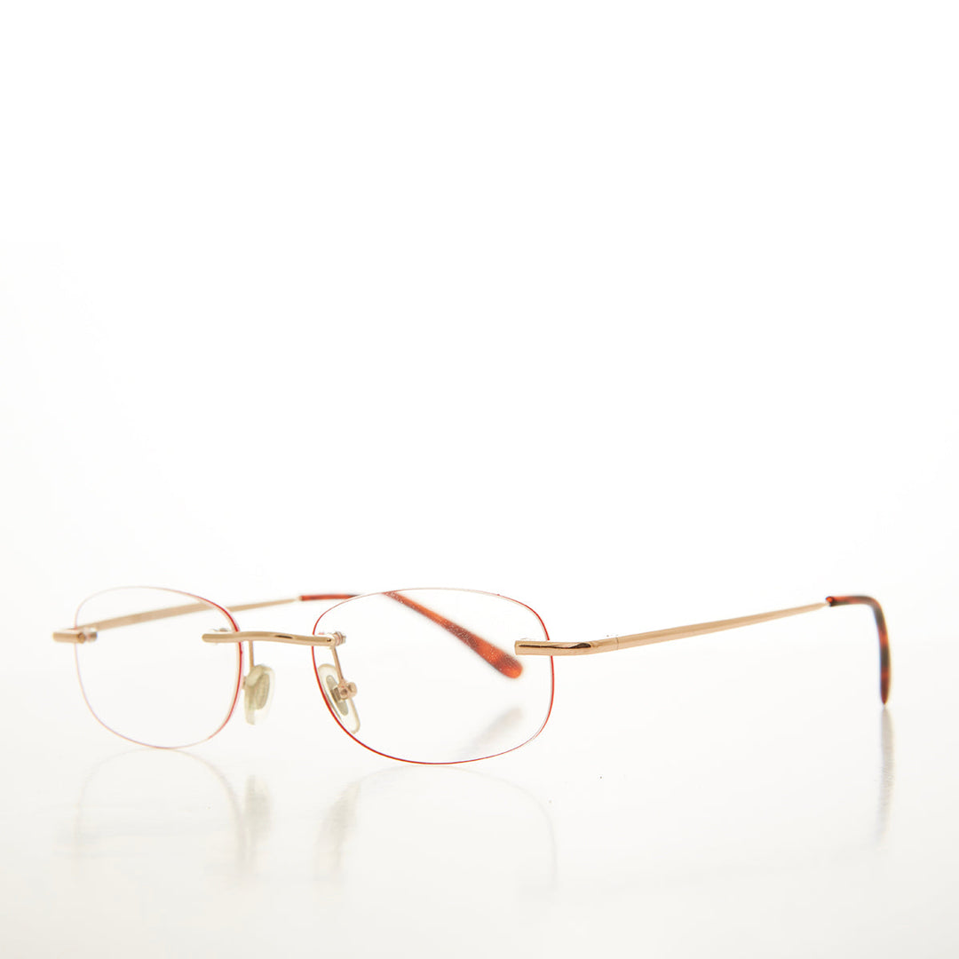 Rimless Oval Reading Glasses - Molton