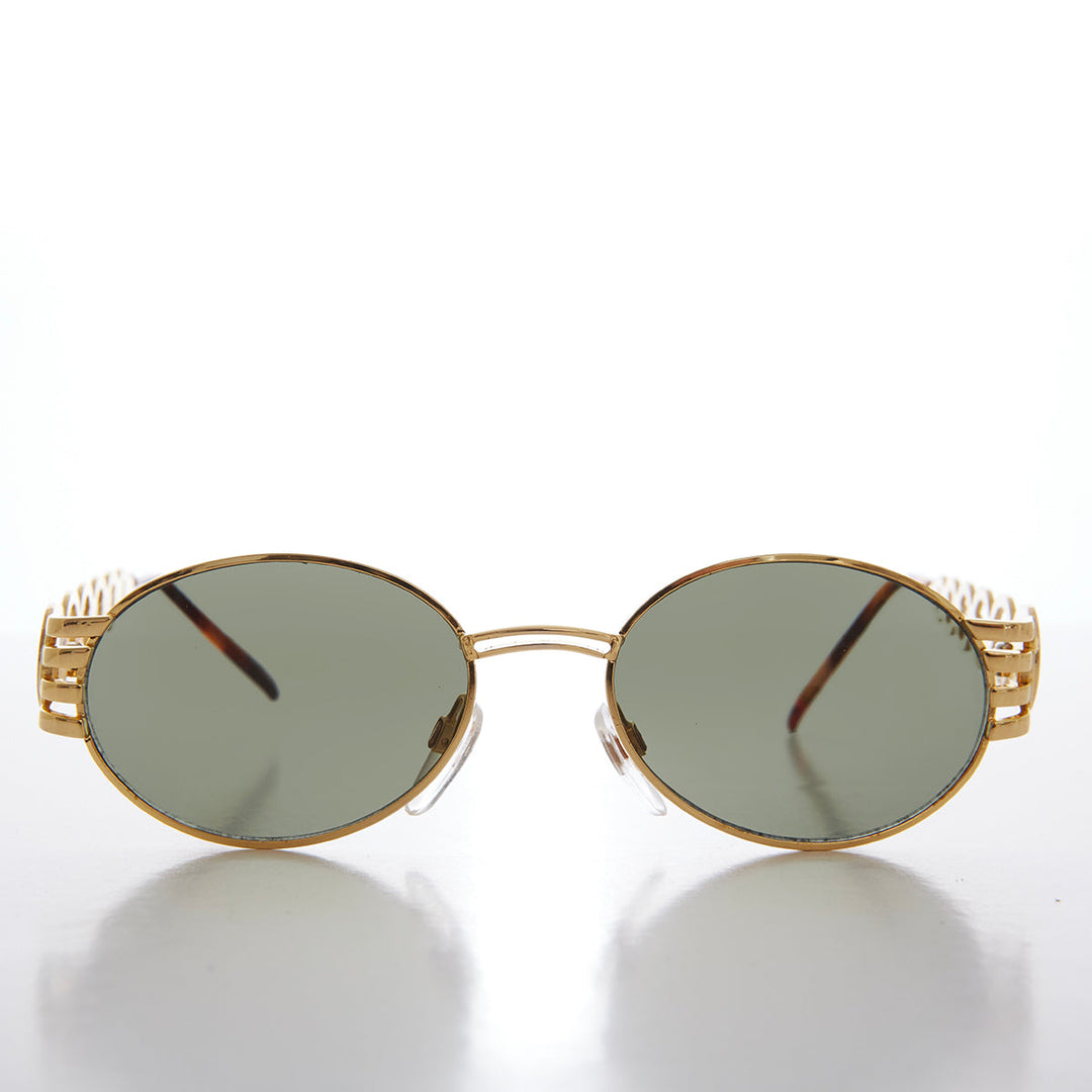 90s Oval Hip Hop Vintage Sunglasses - Motor