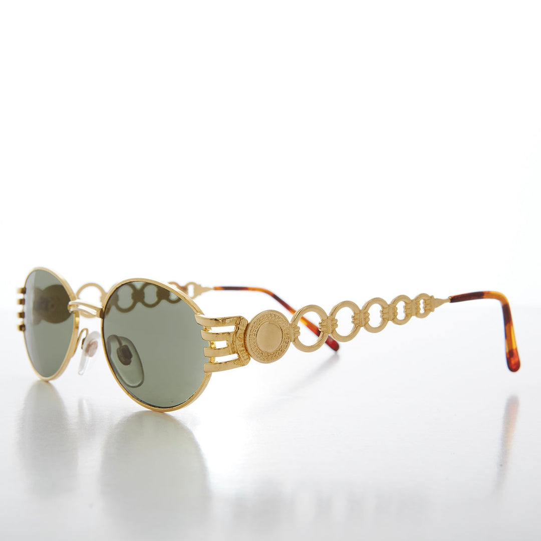 90s Oval Hip Hop Vintage Sunglasses - Motor