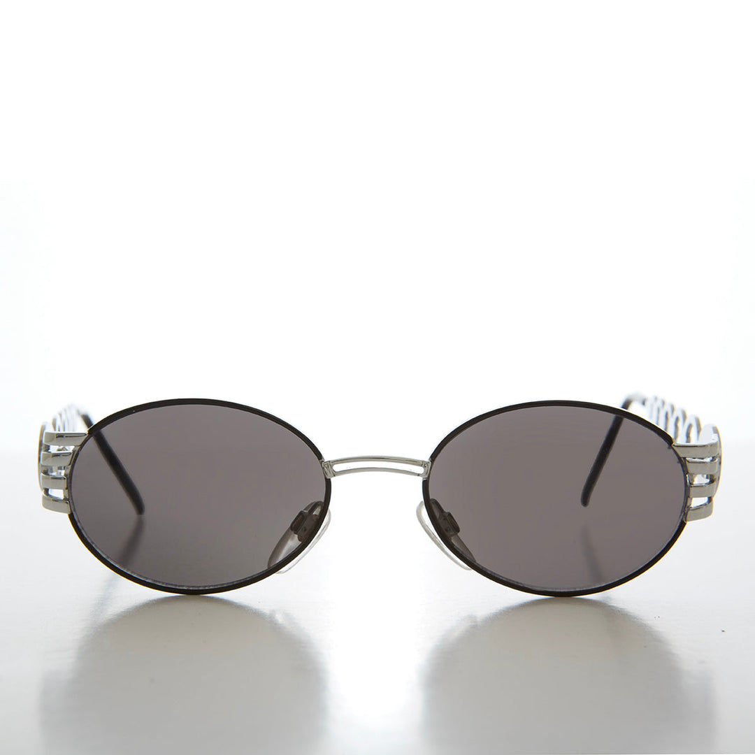 90s Oval Hip Hop Vintage Sunglasses - Motor