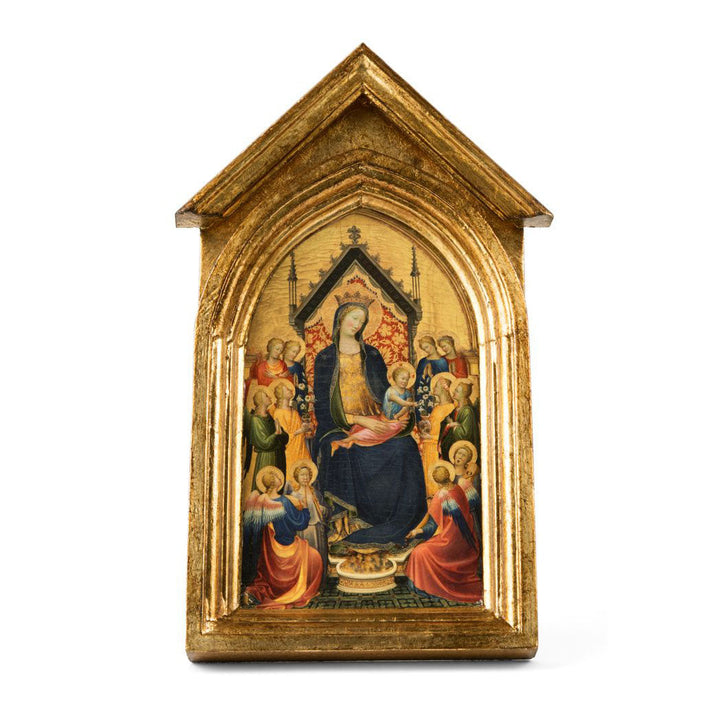 Medieval Panel Reproduction - Madonna and Child with Musical Angels