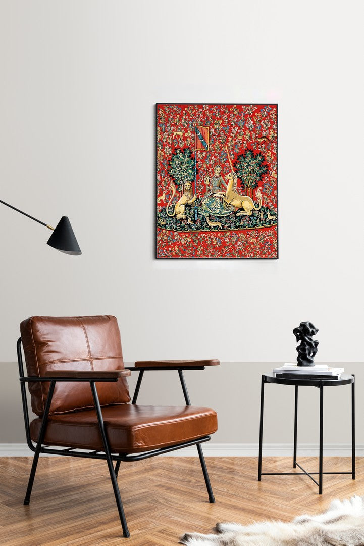 Needlepoint canvas for halfstitch without yarn Can.Seul Lady With A Unicorn MRC1432203 Margot de Paris Printed Tapestry Canvas
