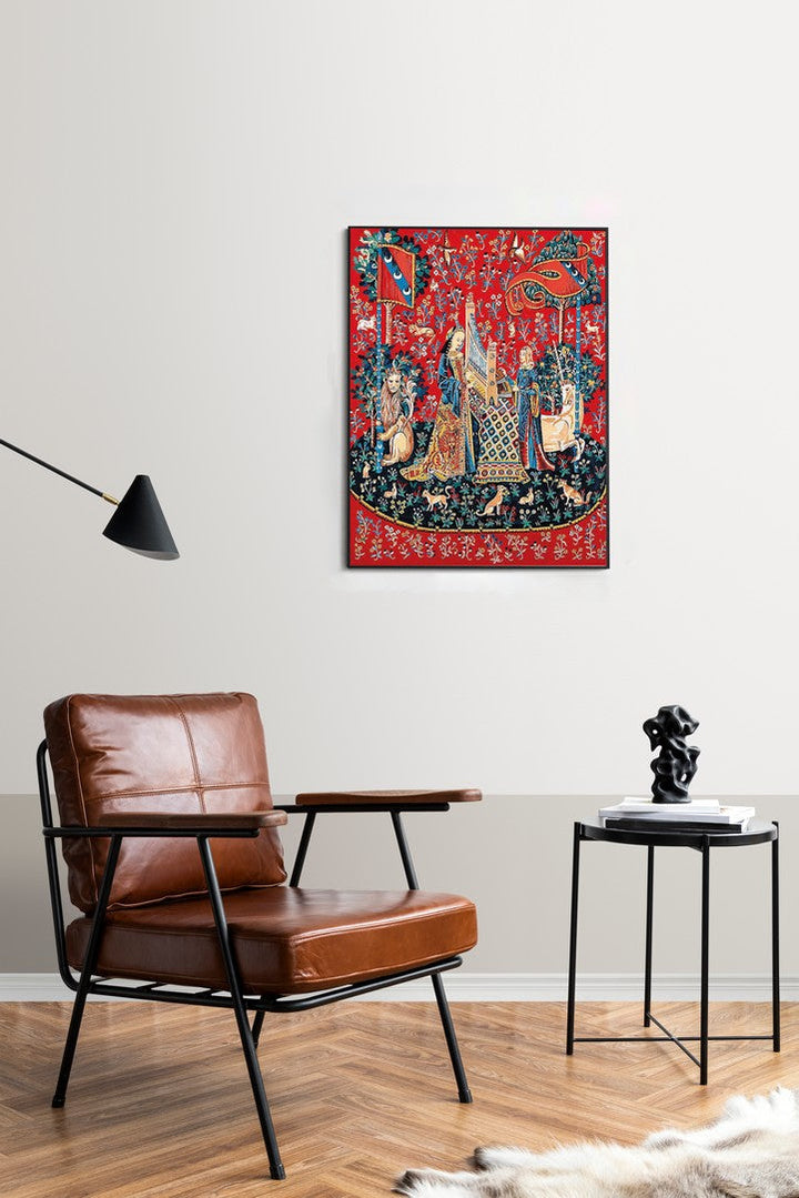 Needlepoint canvas for halfstitch without yarn Can.Seul Lady With A Unicorn MRC1432206 Margot de Paris Printed Tapestry Canvas